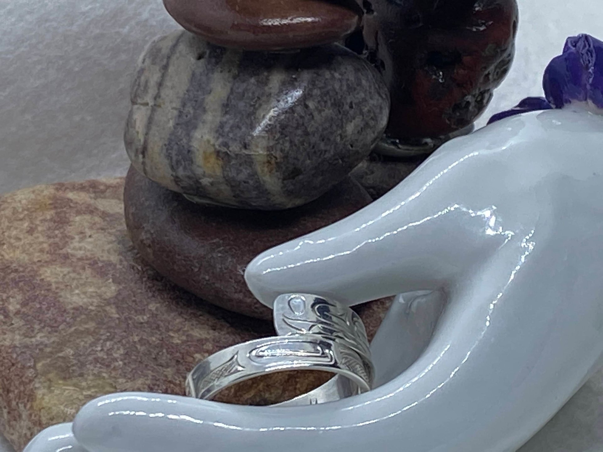 sterling silver wrap around Killer Whale by People's Coast