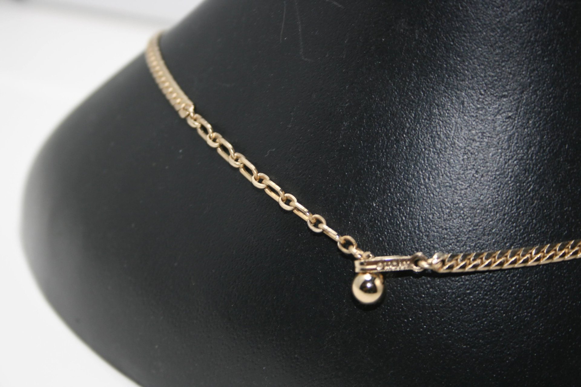 Vintage Gold Tone Mermaid Tail Choker by Avon