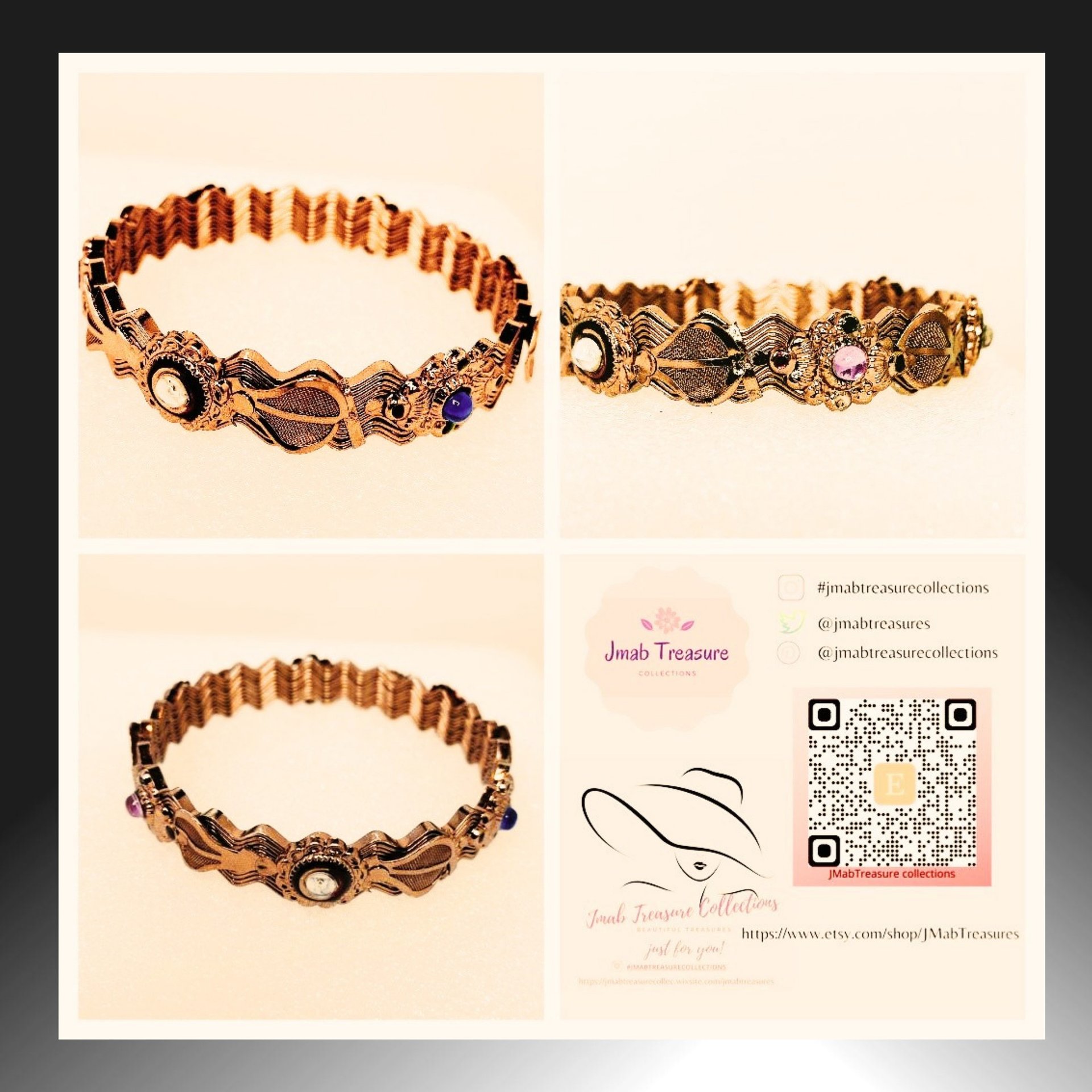 Beautiful wire copper bracelet