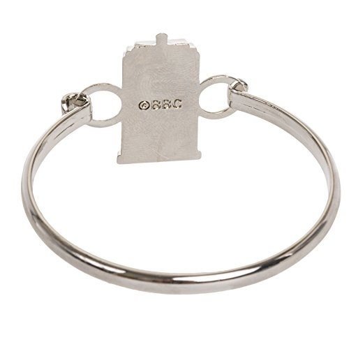 Silver D. Who - Tardis metal bracelet cuff