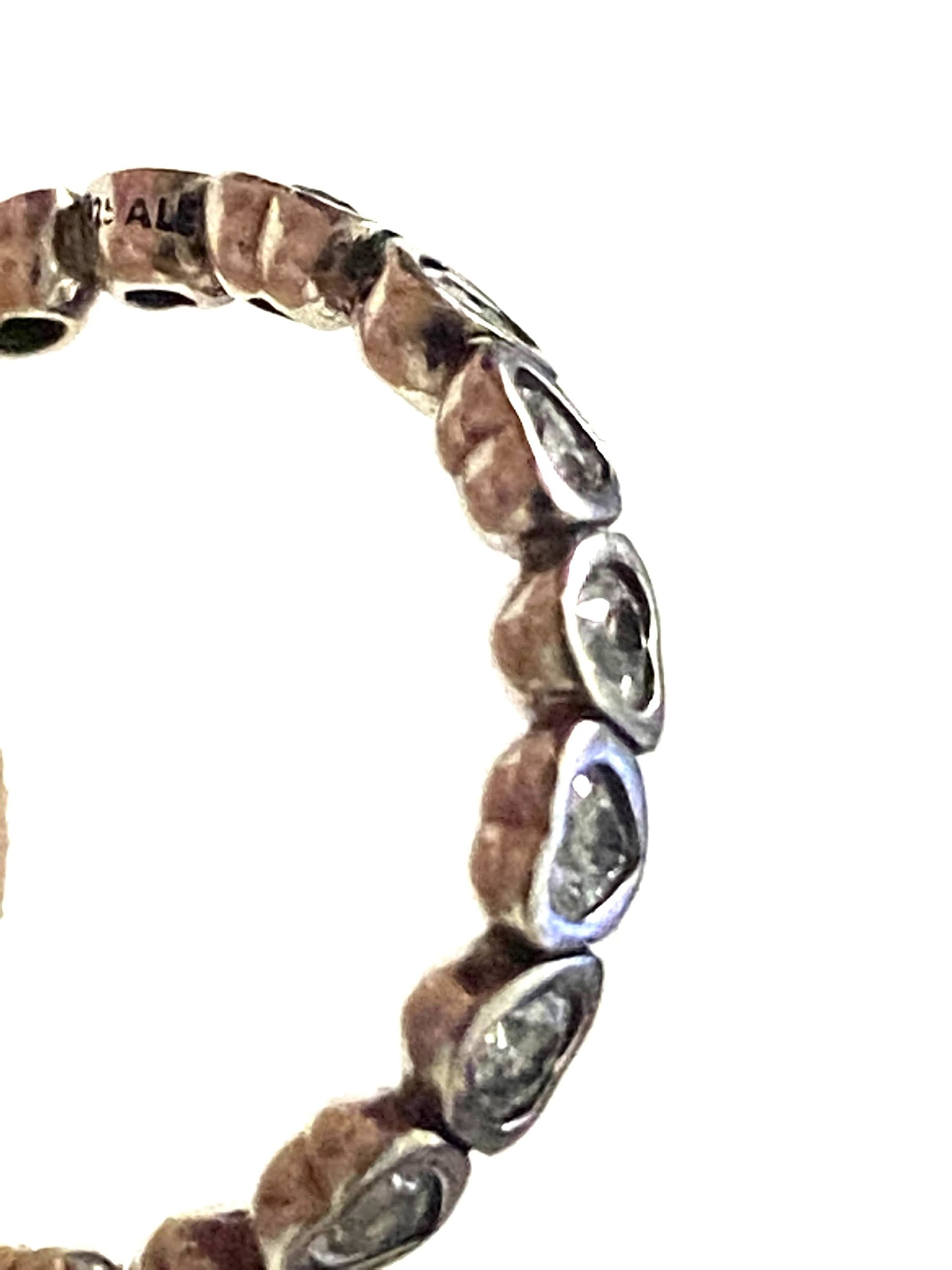 Silver Pandora 925 signed Heart 'Forever More'  band ring
