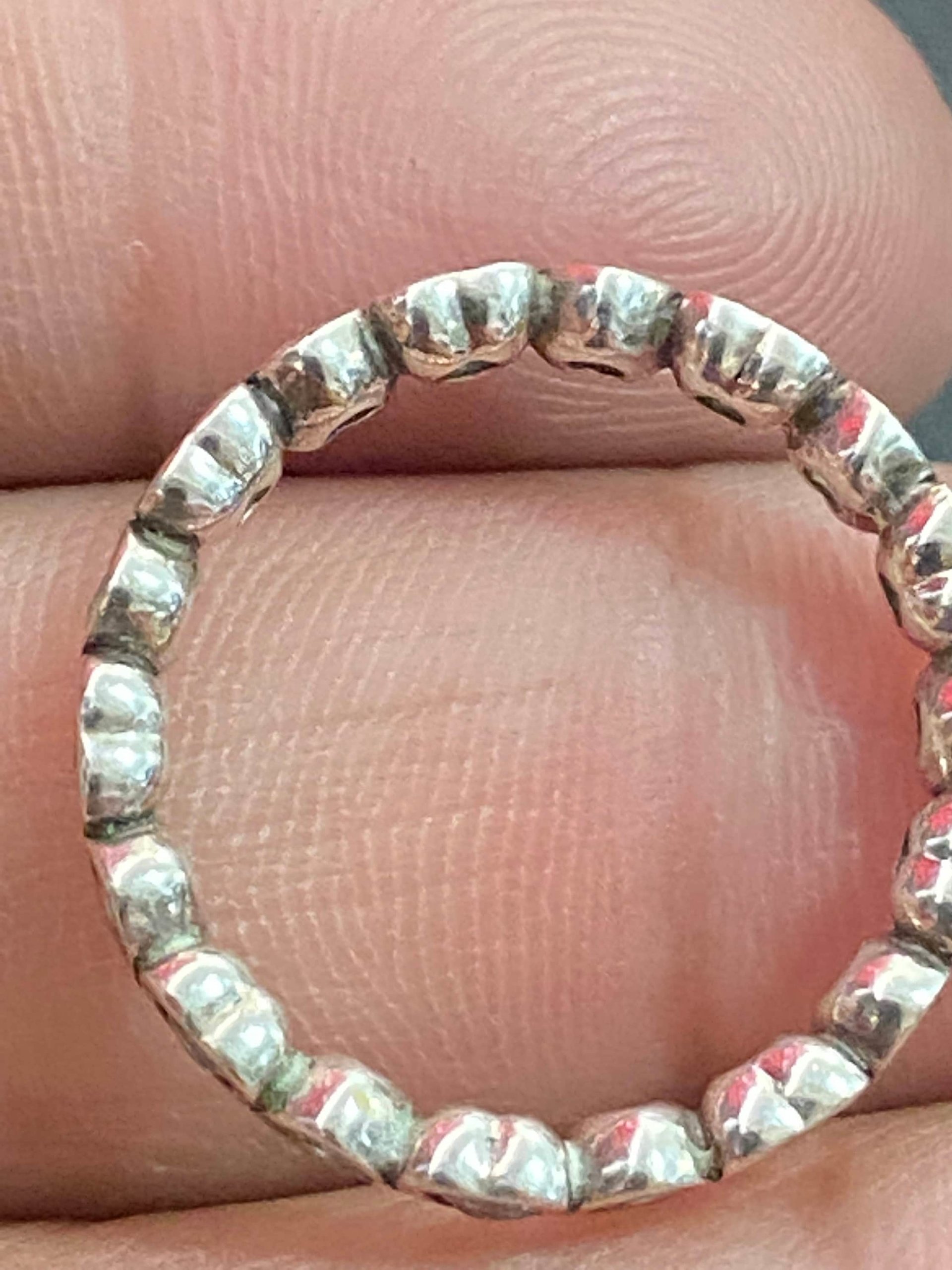 Silver Pandora 925 signed Heart 'Forever More'  band ring