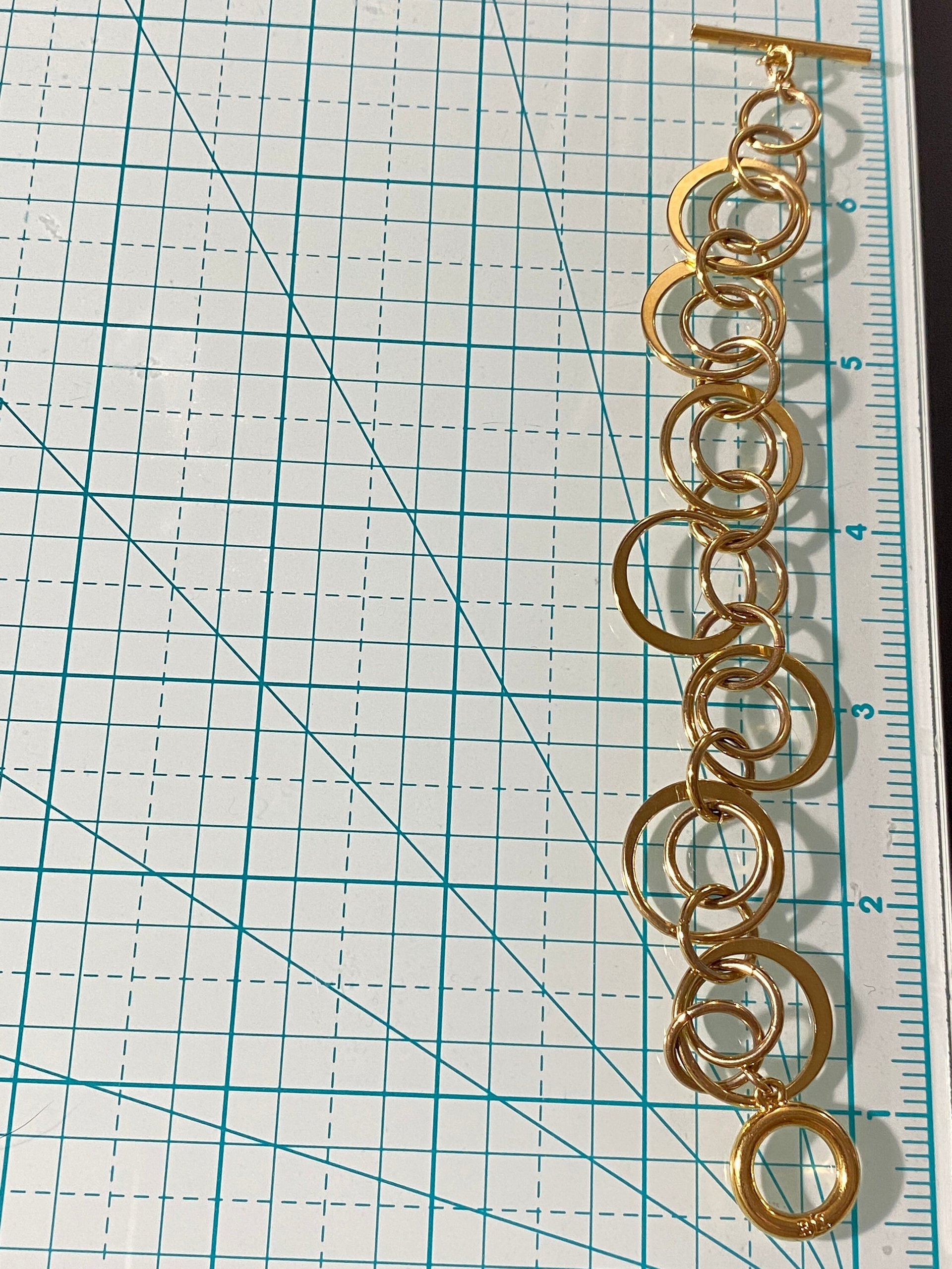 Gold tone Ralph Lauren chunky oval links bracelet
