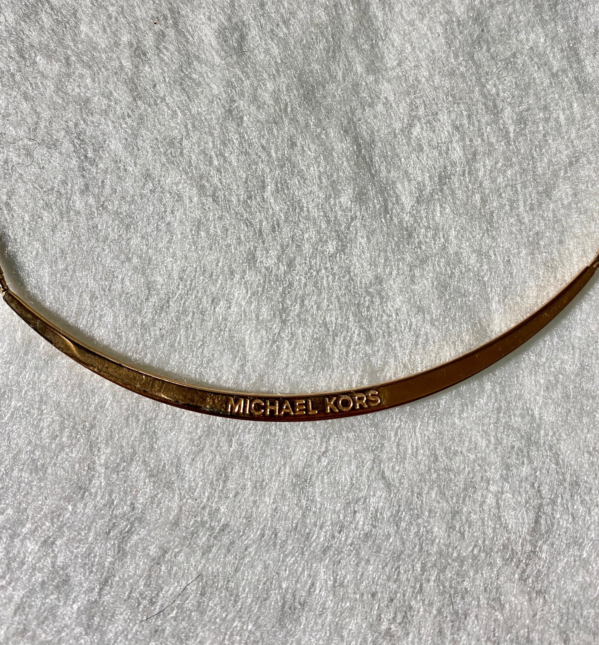 Long Curved Rose Gold Michael Kors Pendant