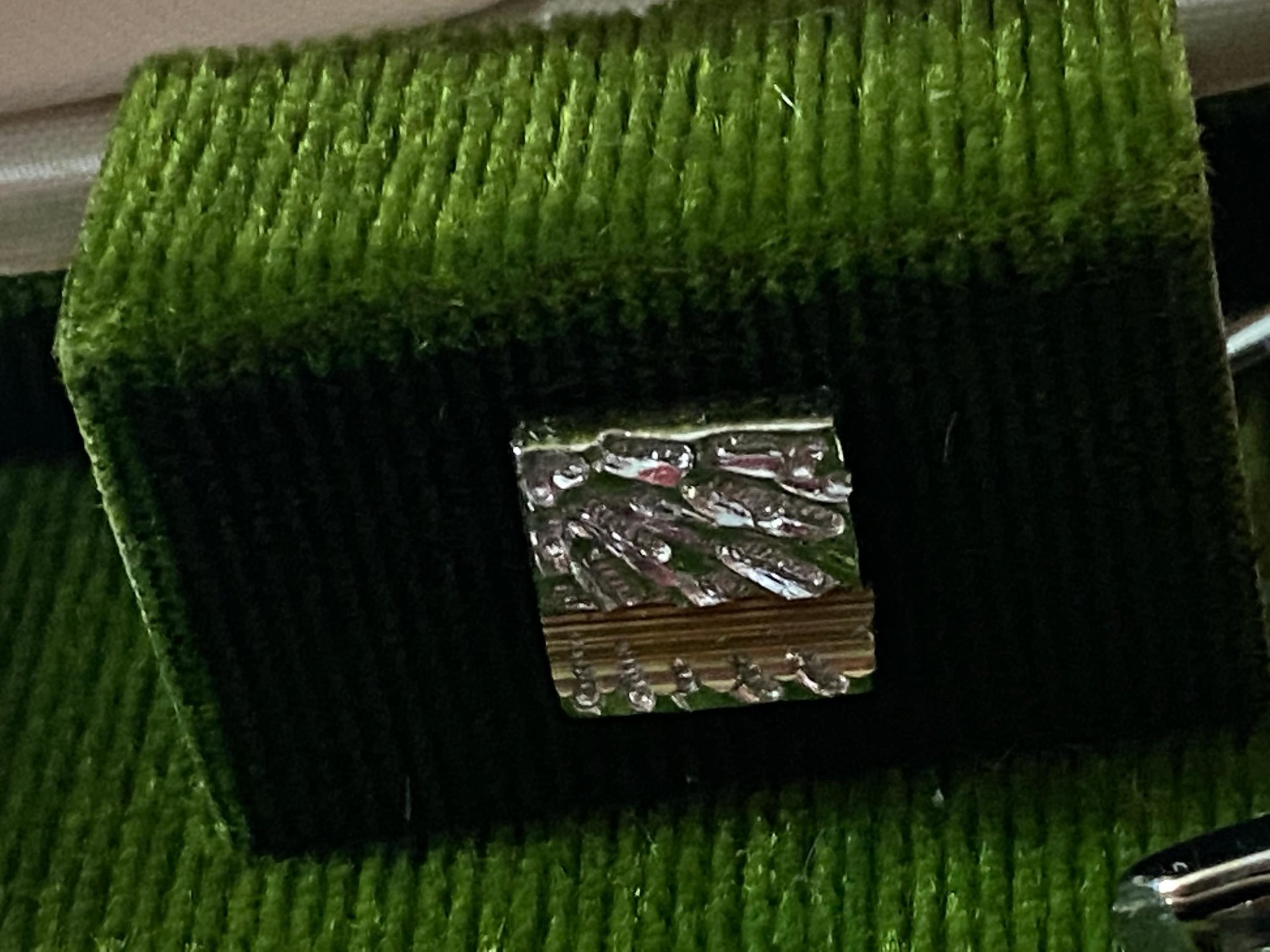 Vintage Seemon's Silver Star Burst Cufflinks and Tie Pin