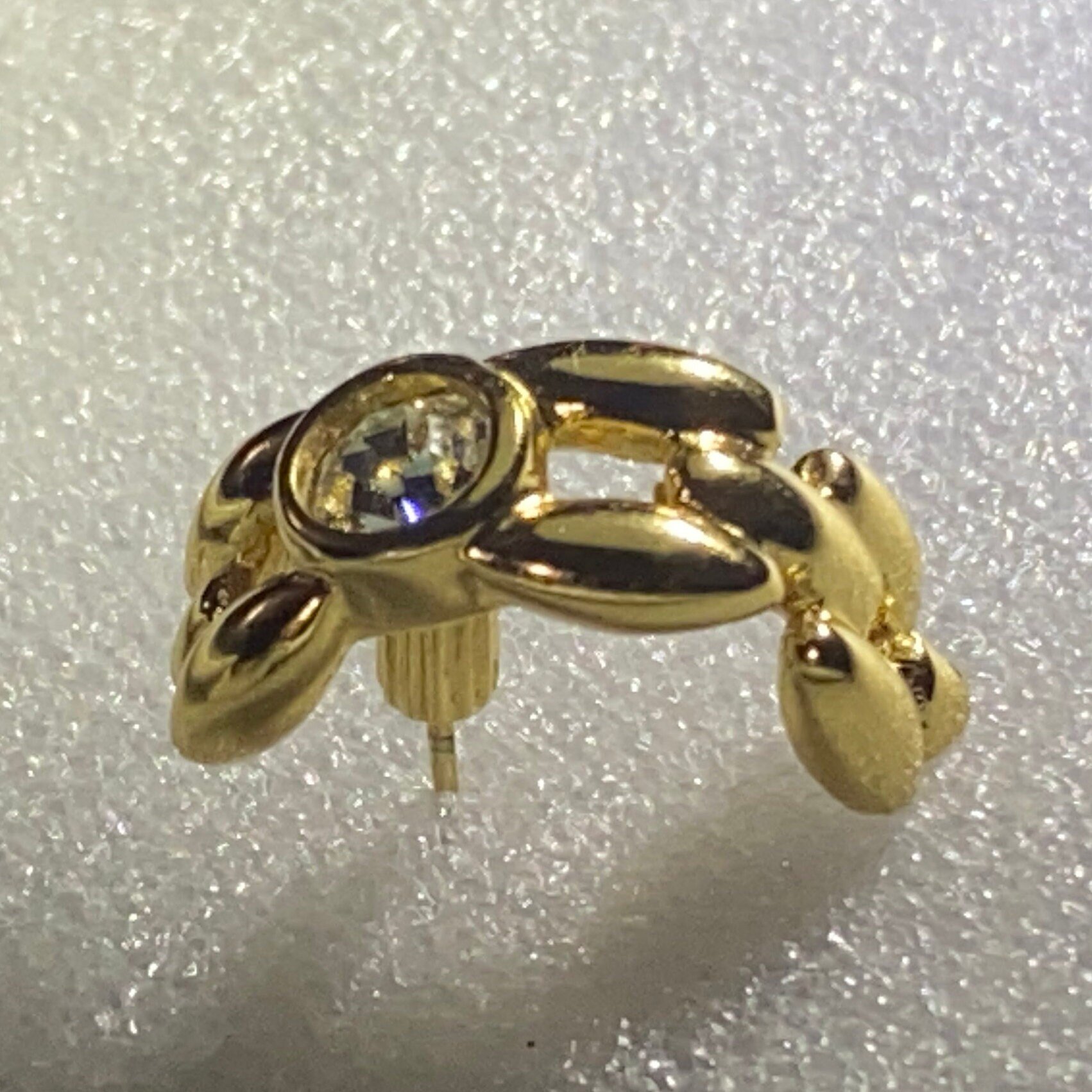 Authentic vintage Christian Dior Gold half moon for pierced earrings