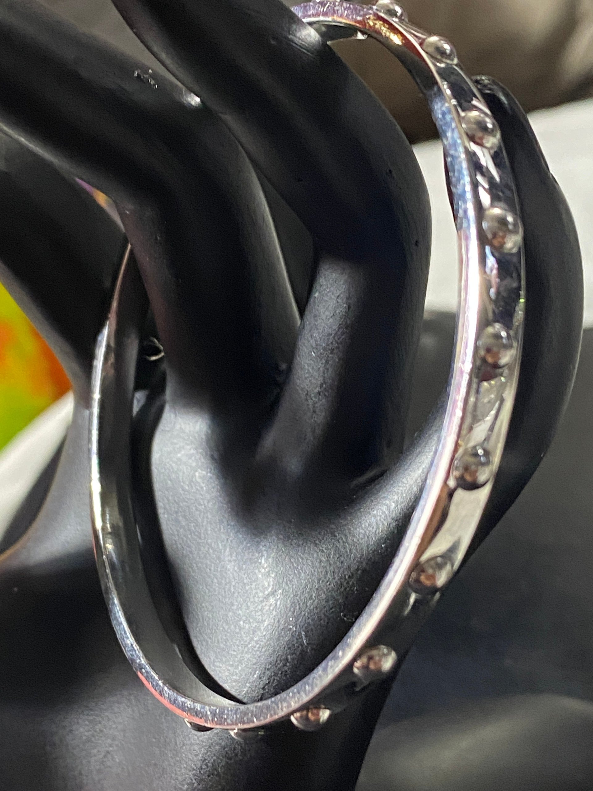 Kate Spade Silver tone studded bangle
