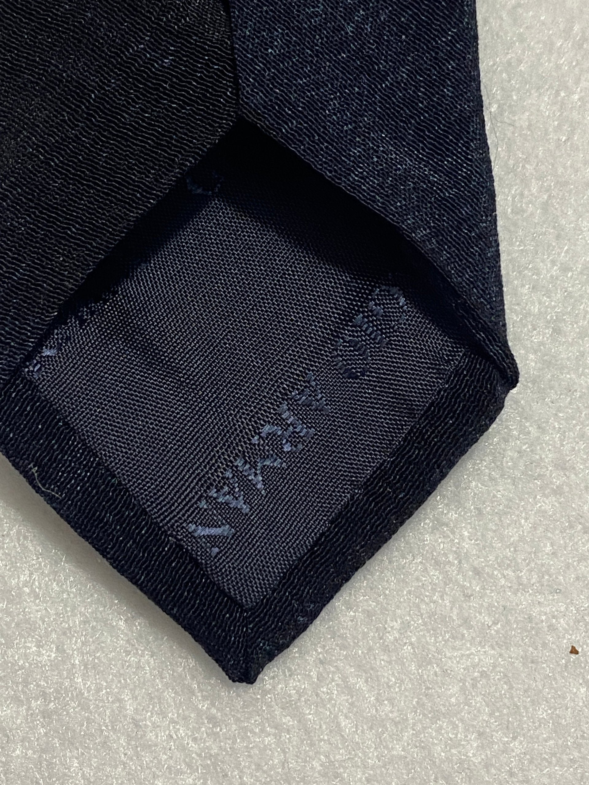 Black Textured Giorgio Armani necktie.