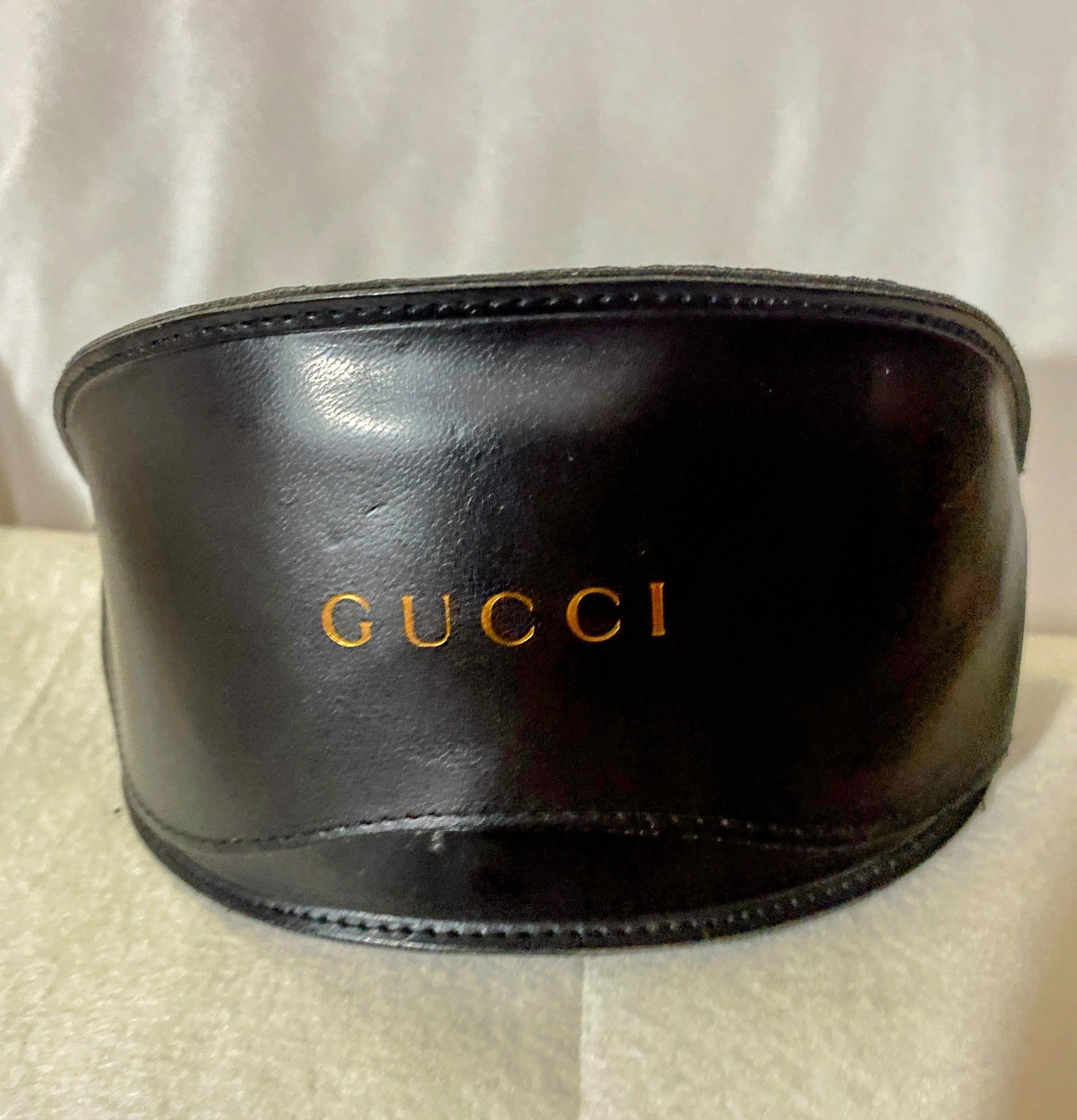 Vintage Red Aviators Designer Sunglasses and Leather Case