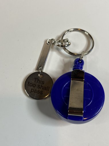 Inspirational message lanyard - This too shall pass