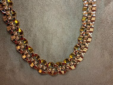 Vintage -  Gold tone choker necklace