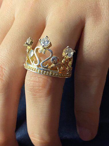 925 stamped Princess heart cubic zirconia ring