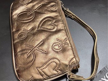 XOXO ICEFLOW Bronze Gold Logo Small Bag Handbag Purse